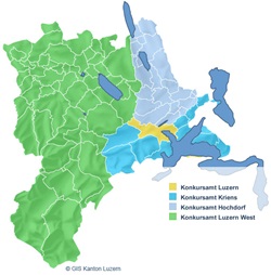 Karte Konkursämter